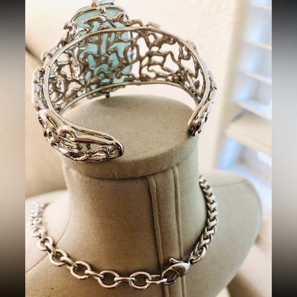 🔥Vintage Demi semi precious crystal bracelet necklace set - Picture 13 of 17